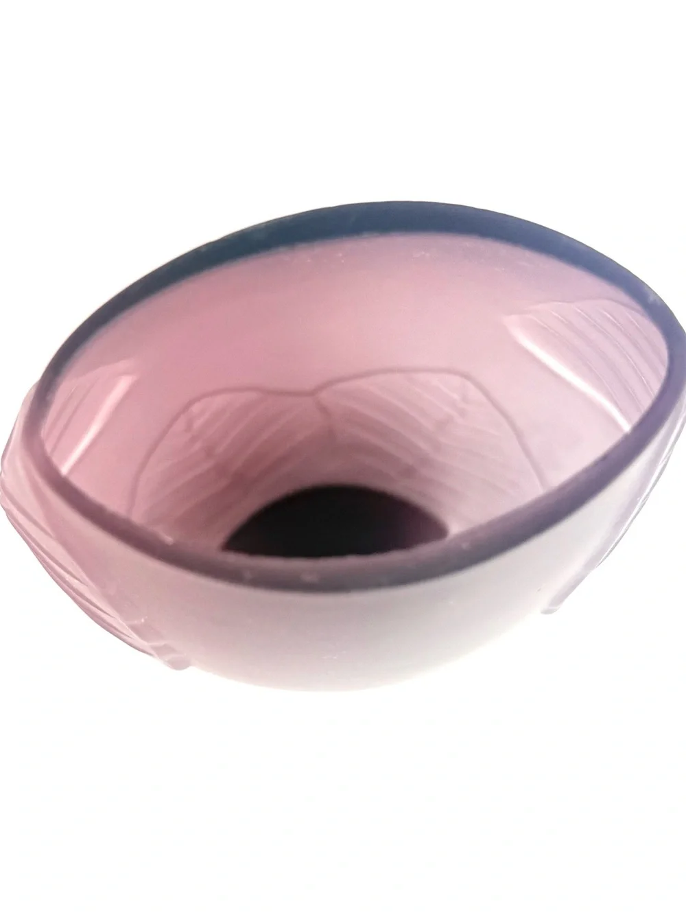 Vintage Art Deco Amethyst Purple Satin Glass 10” Botanical Vase 1940's - Picture 3 of 16